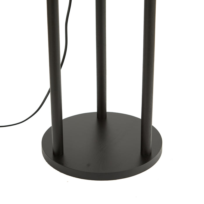 QAZQA Moderne vloerlamp zwart - Stojon