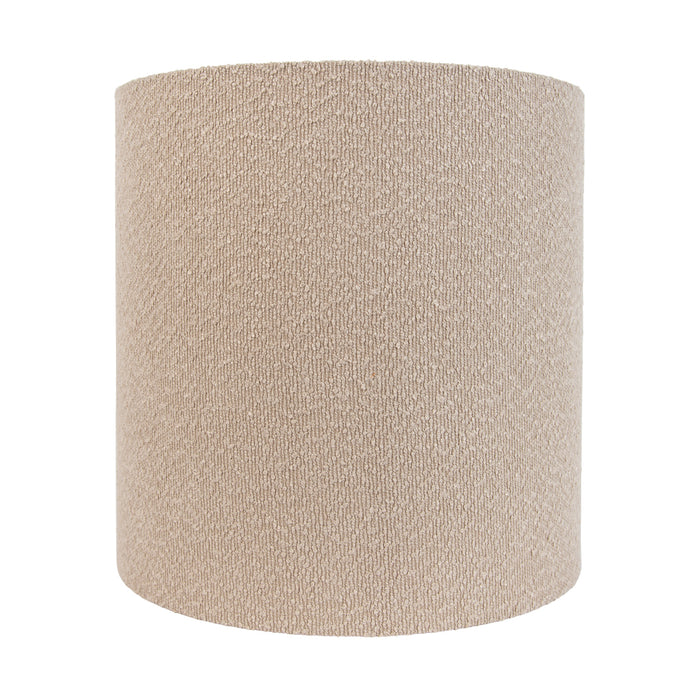 QAZQA Stoffen lampenkap beige met teddy stof 40|40|40