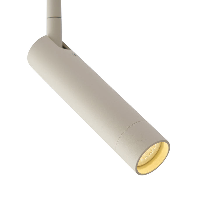 QAZQA Moderne spot beige met wit voor railsysteem 1-fase - Iconic Ivy