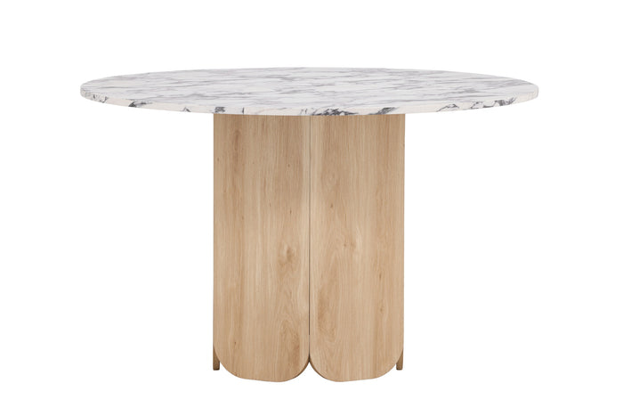 Fjôrd - Eettafel Rond - Lichtgrijs - 120x120x75cm - Tekla