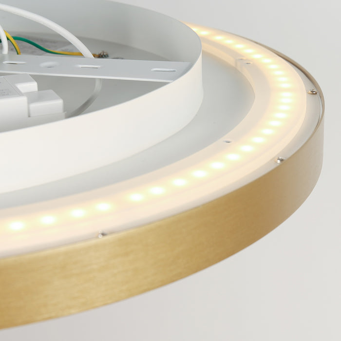 Steinhauer - plafonniere - Flady - goud - kunststof metaal - Ø 50cm -