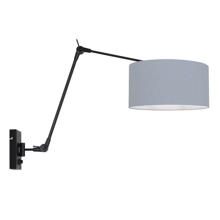 Steinhauer - wandlamp - Prestige Chic - zwart - linnen metaal -