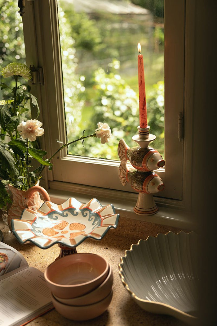 Sissy-Boy Multicolour ruffle schaal met schelpen