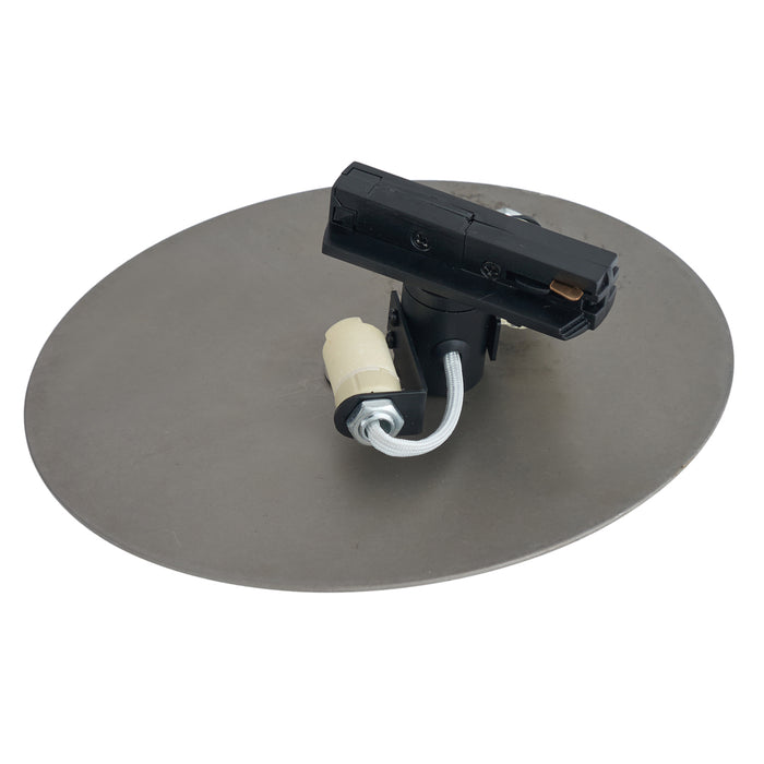 QAZQA Moderne plafondlamp gunmetal voor railsysteem 1-fase 2-lichts -