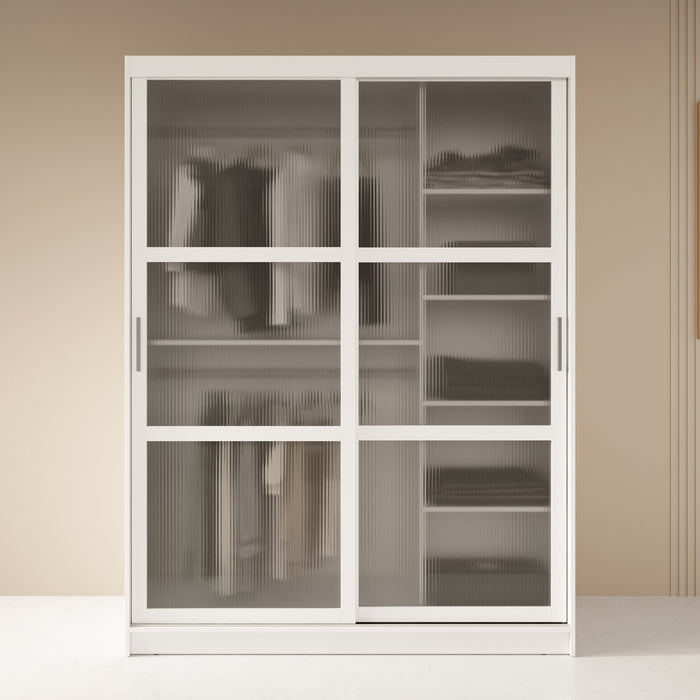 Meubella - Kledingkast Fessaro - Wit - 150 cm