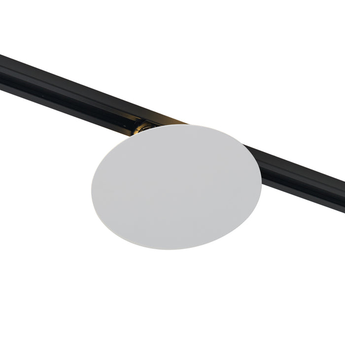 QAZQA Moderne plafondlamp wit voor railsysteem 1-fase 2-lichts -