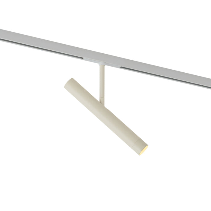 QAZQA Moderne spot beige met wit voor railsysteem 1-fase - Slimline