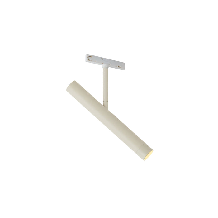 QAZQA Moderne spot beige met wit voor railsysteem 1-fase - Slimline