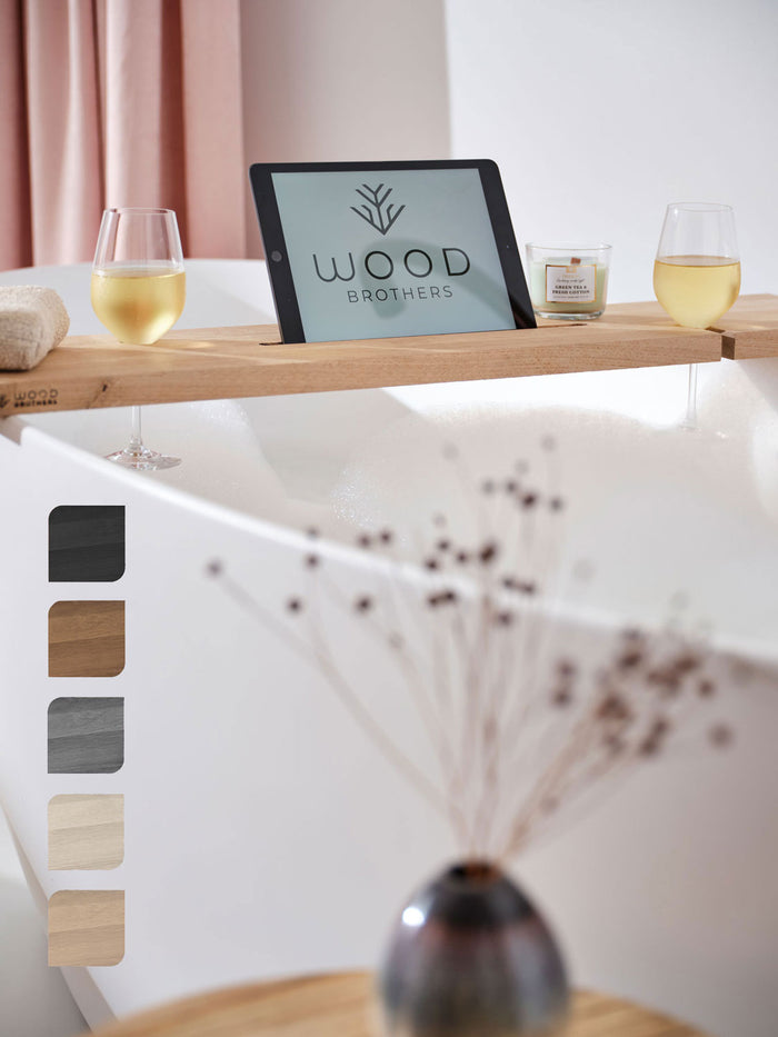 Badplank eiken naturel recht luxe 85 x 20 cm - 25 mm