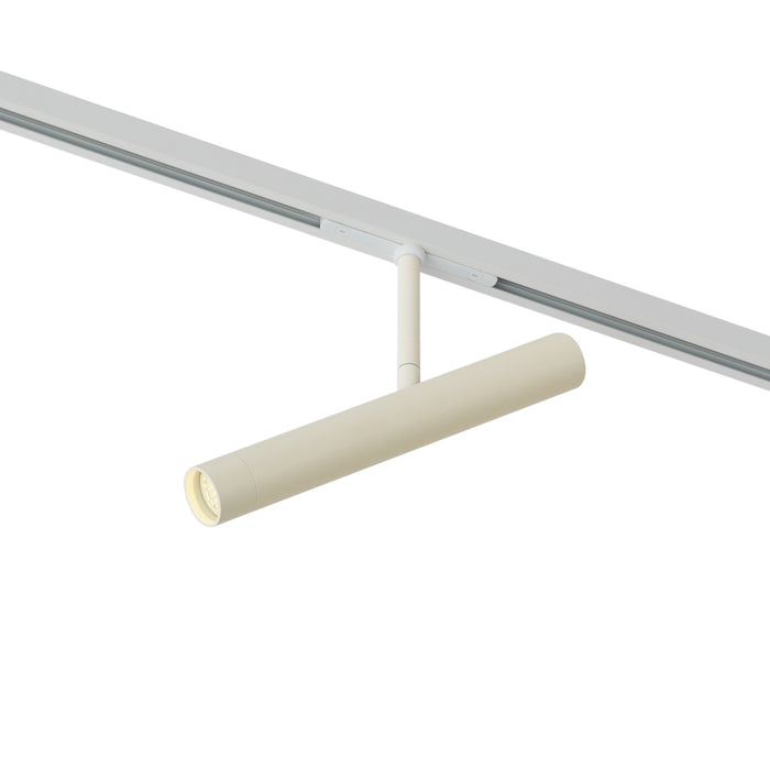 QAZQA Moderne spot beige met wit voor railsysteem 1-fase - Slimline