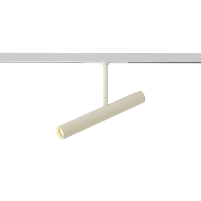 QAZQA Moderne spot beige met wit voor railsysteem 1-fase - Slimline