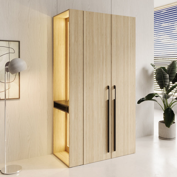 Meubella - Barbuda - Kledingkast 2 deuren - Eiken