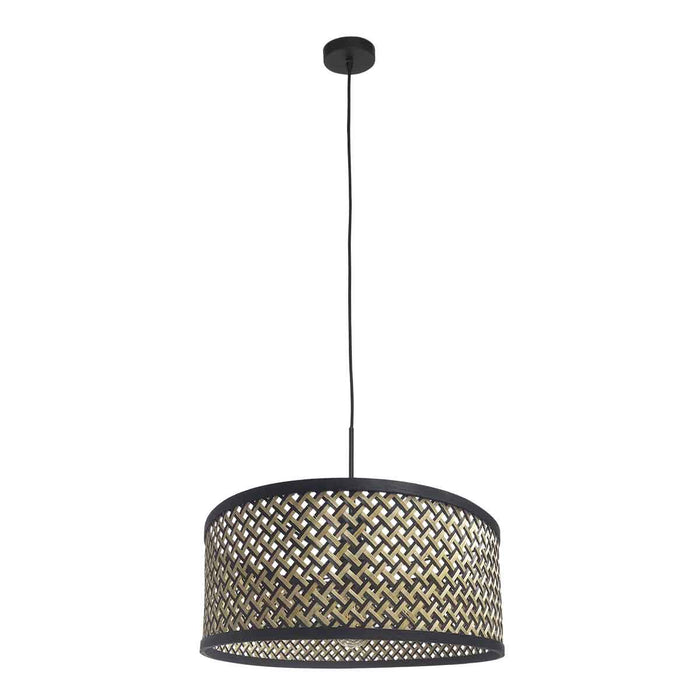 Steinhauer - hanglamp - Sparkled Light - zwart - bamboe metaal - Ø