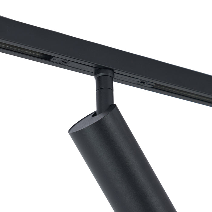 QAZQA Moderne spot zwart voor railsysteem 1-fase GU10 35mm - Slimline
