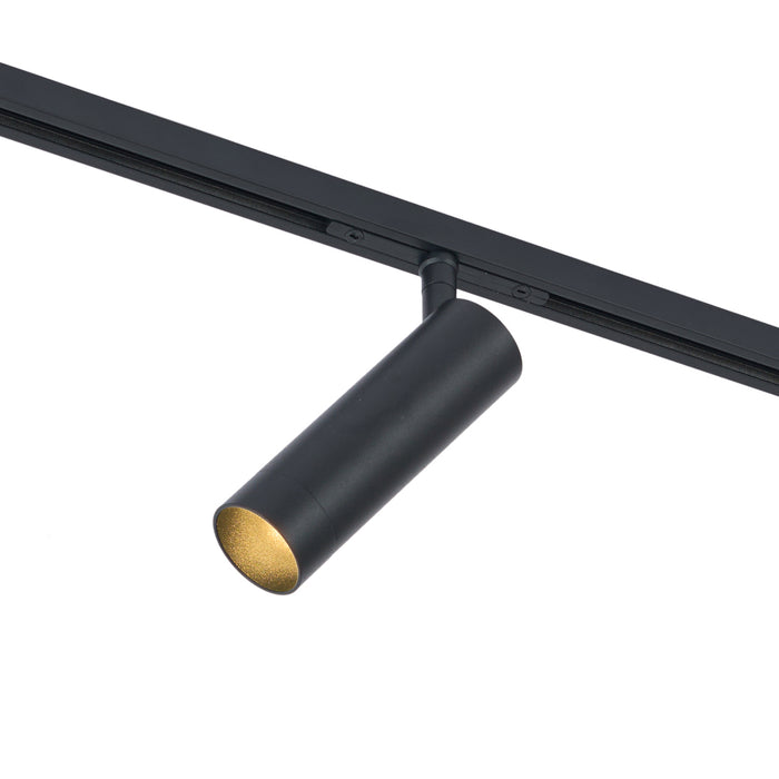 QAZQA Moderne spot zwart voor railsysteem 1-fase GU10 35mm - Slimline