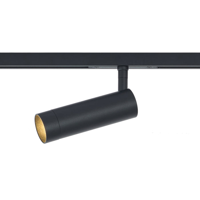 QAZQA Moderne spot zwart voor railsysteem 1-fase GU10 35mm - Slimline