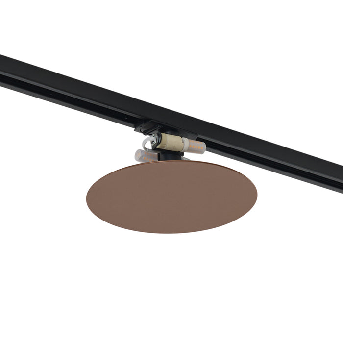 QAZQA Moderne plafondlamp brons voor railsysteem 1-fase 2-lichts -