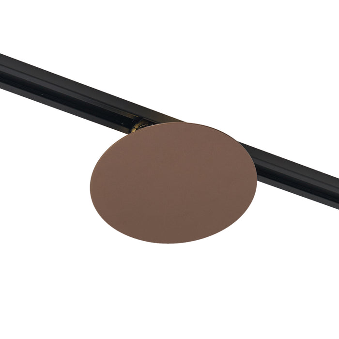 QAZQA Moderne plafondlamp brons voor railsysteem 1-fase 2-lichts -