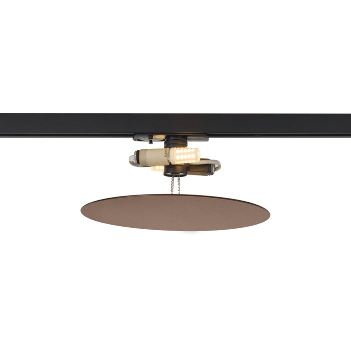 QAZQA Moderne plafondlamp brons voor railsysteem 1-fase 2-lichts -