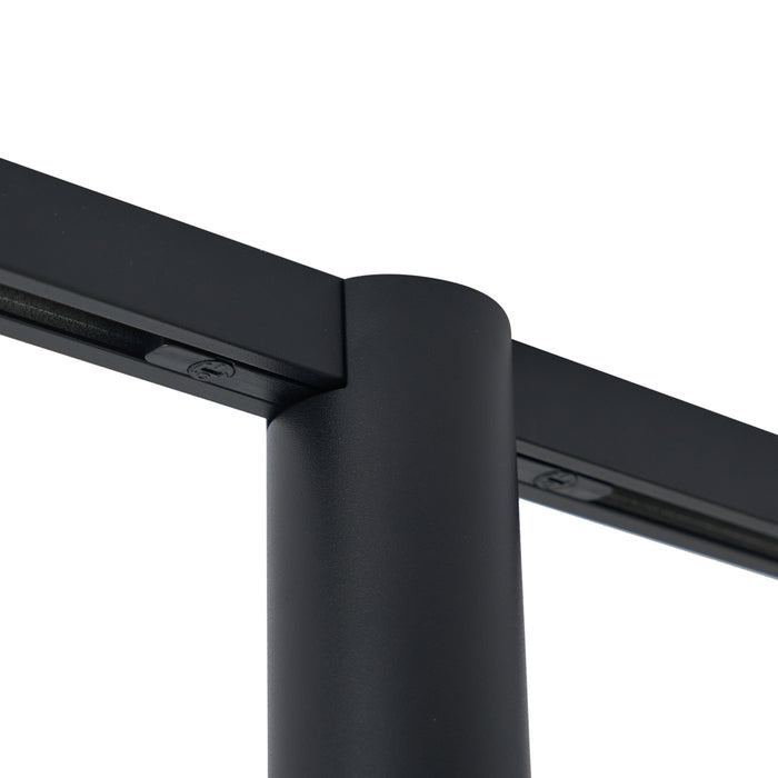 QAZQA Moderne spot zwart voor railsysteem 1-fase GU10 35mm - Slimline