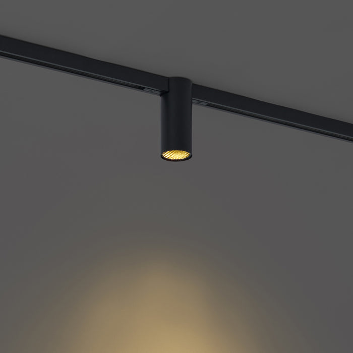 QAZQA Moderne spot zwart voor railsysteem 1-fase GU10 35mm - Slimline