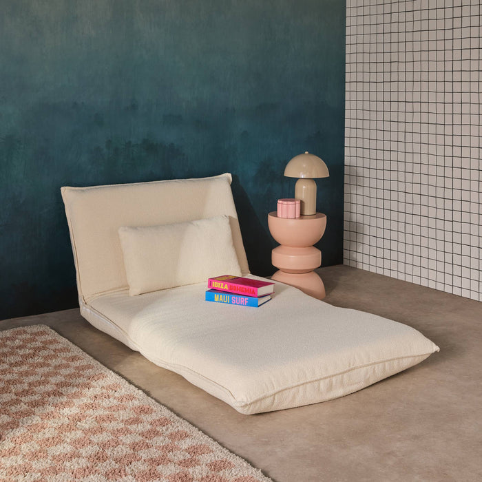 sweeek - Uitklapbare fauteuil boucléstof 1 plaats