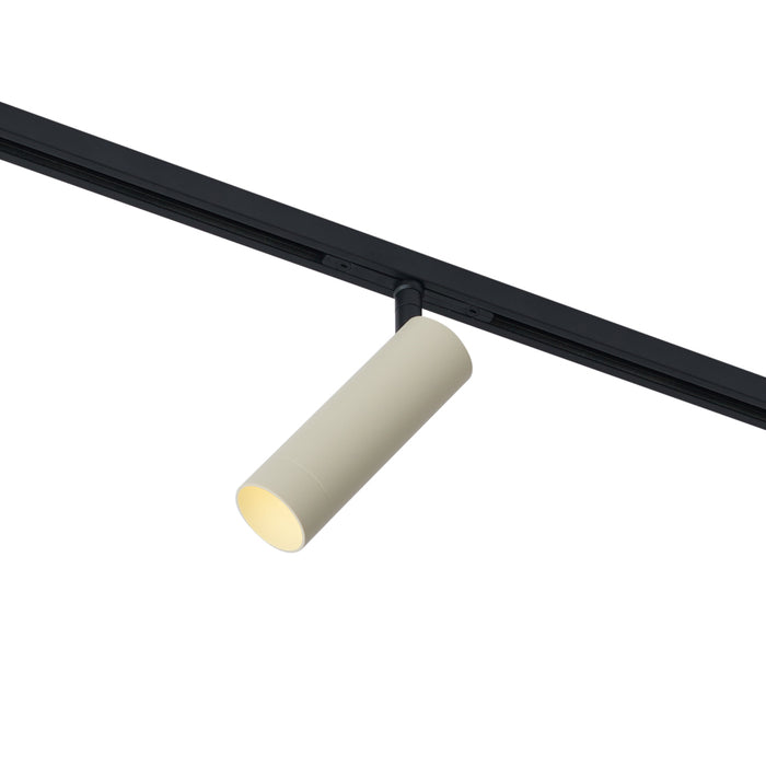 QAZQA Moderne spot beige met zwart voor railsysteem 1-fase GU10 35mm