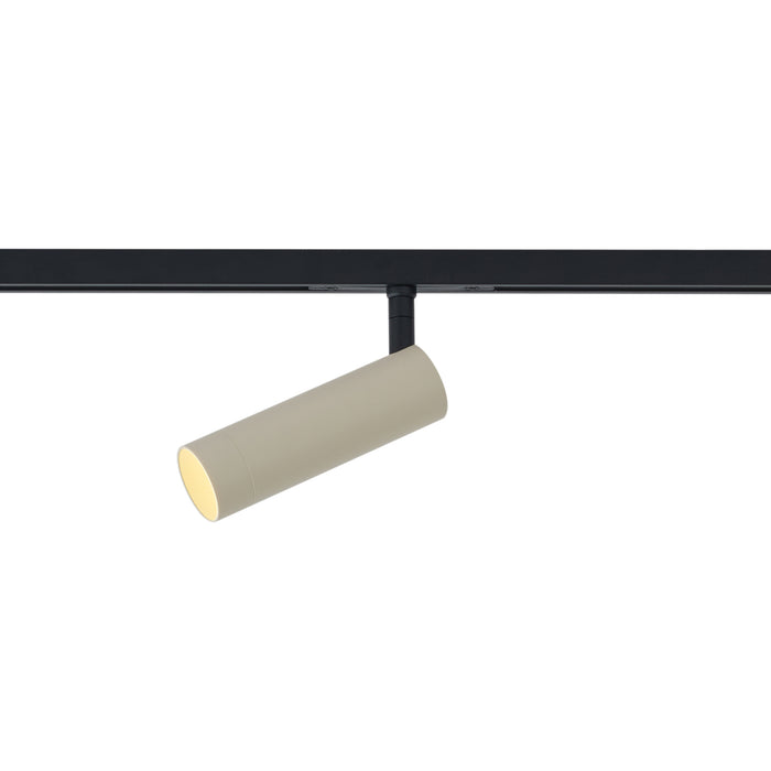 QAZQA Moderne spot beige met zwart voor railsysteem 1-fase GU10 35mm