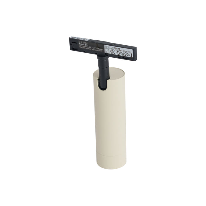 QAZQA Moderne spot beige met zwart voor railsysteem 1-fase GU10 35mm