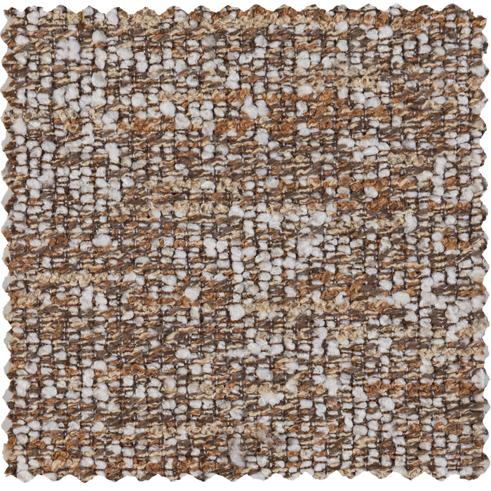 WOOOD Statement Hocker - Polyester - Lichtbruin Melange - 40x80x55