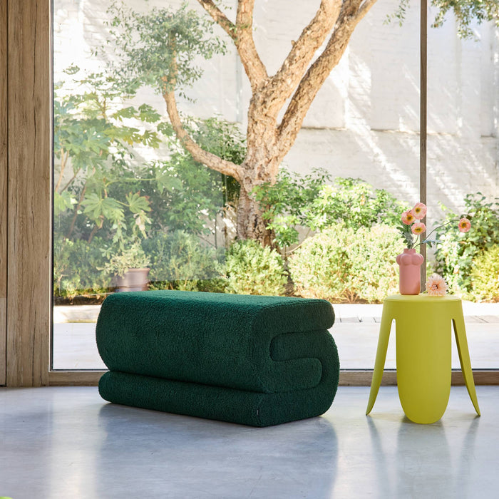 sweeek - Designbank boucléstof 1-2 zitplaatsen