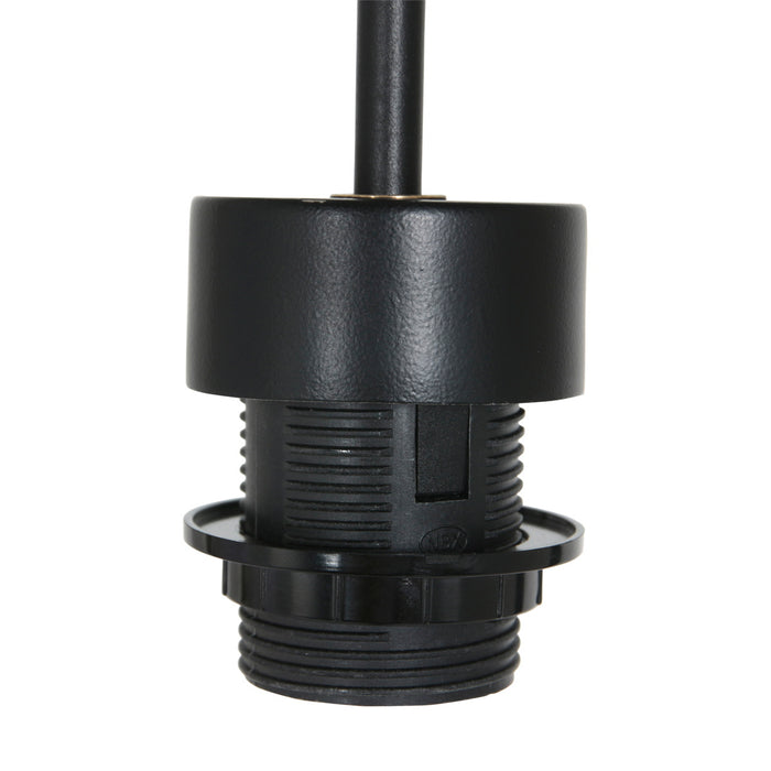 Steinhauer - Hanglamp Zwart|Goud Linnen - 50x50x145cm - Sparkled Light