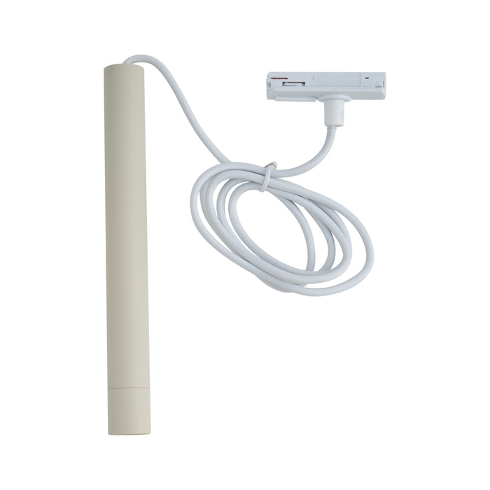 QAZQA Moderne hanglamp beige met wit voor railsysteem 1-fase - Iconic