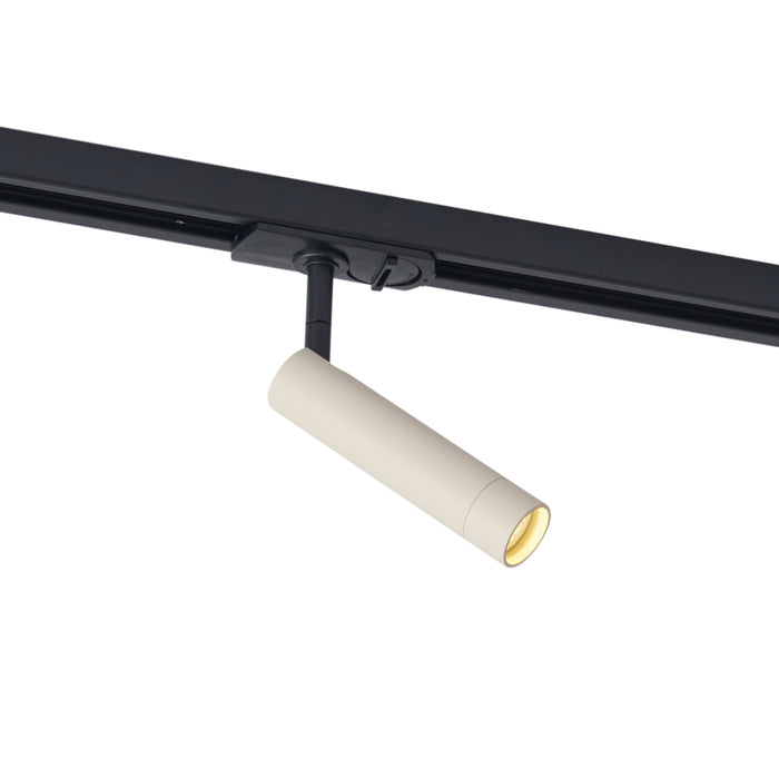 QAZQA Moderne spot beige met zwart voor railsysteem 1-fase - Iconic