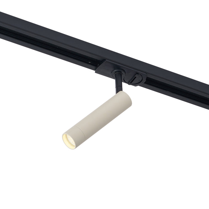 QAZQA Moderne spot beige met zwart voor railsysteem 1-fase - Iconic