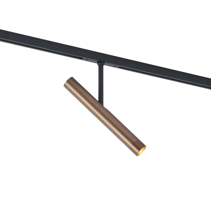 QAZQA Moderne spot donker brons voor railsysteem 1-fase - Slimline