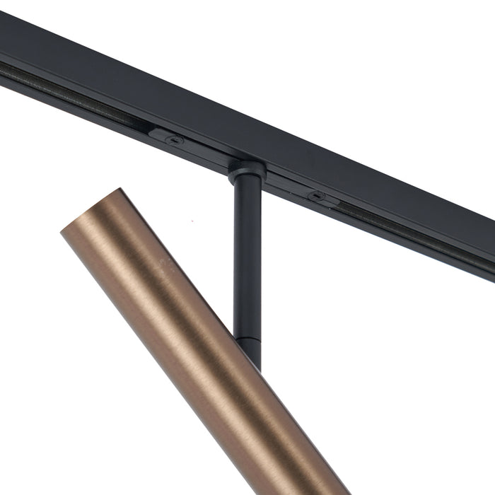 QAZQA Moderne spot donker brons voor railsysteem 1-fase - Slimline