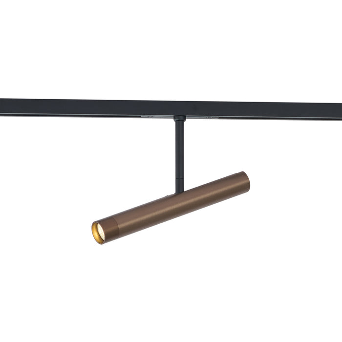 QAZQA Moderne spot donker brons voor railsysteem 1-fase - Slimline