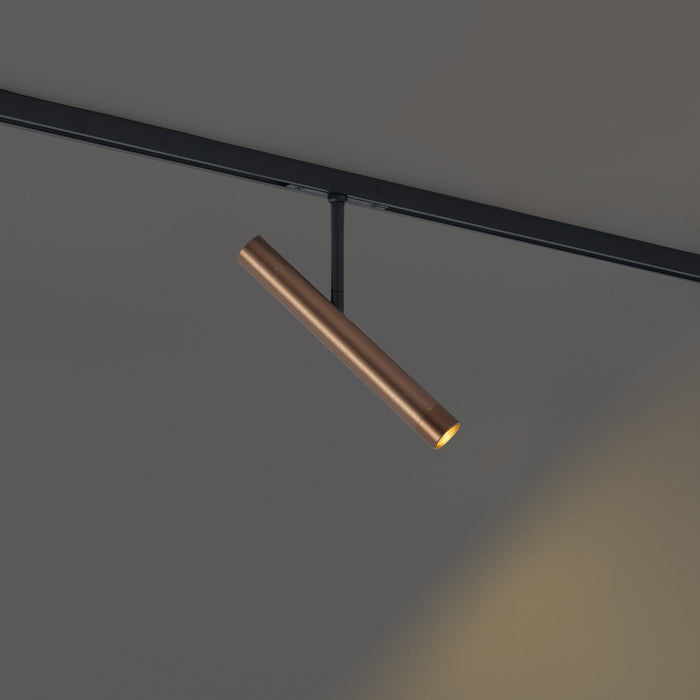 QAZQA Moderne spot donker brons voor railsysteem 1-fase - Slimline