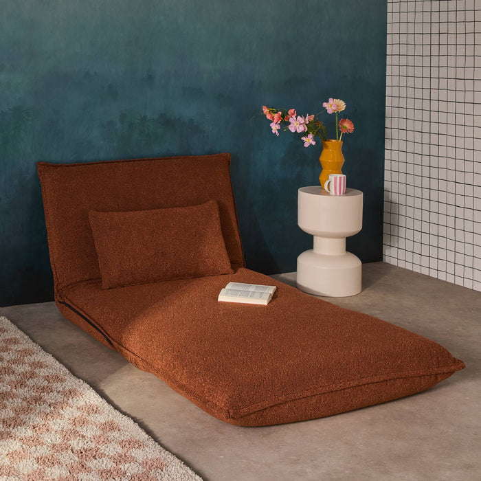 sweeek - Uitklapbare fauteuil boucléstof 1 plaats