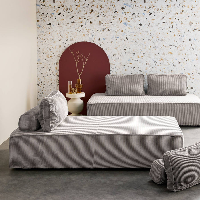 sweeek - Fauteuils in corduroy 2 zitplaatsen (set van 2)