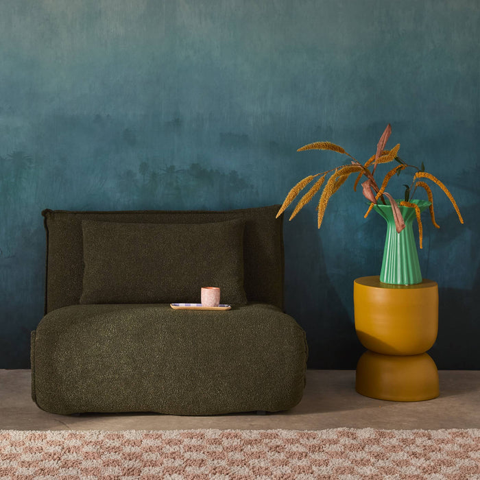 sweeek - Uitklapbare fauteuil boucléstof 1 plaats