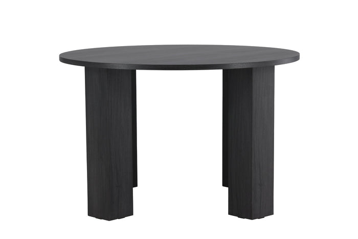 Fjôrd - Eettafel Rond - Zwart - 120x120x75cm - Juno