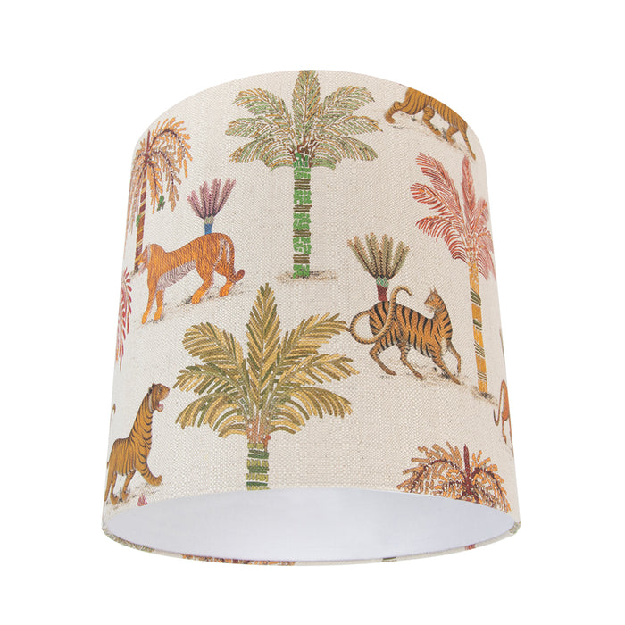 QAZQA Stoffen lampenkap multicolor met dierenprint 40|40|40