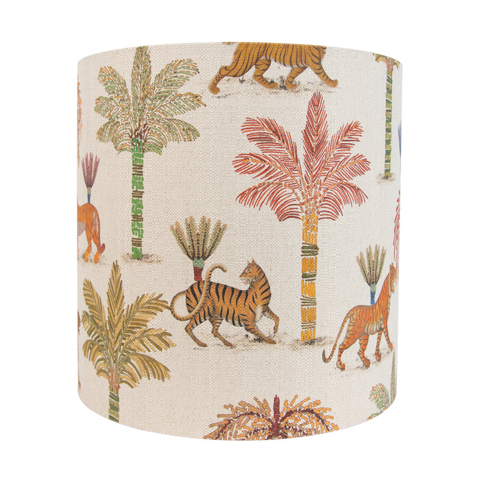 QAZQA Stoffen lampenkap multicolor met dierenprint 40|40|40