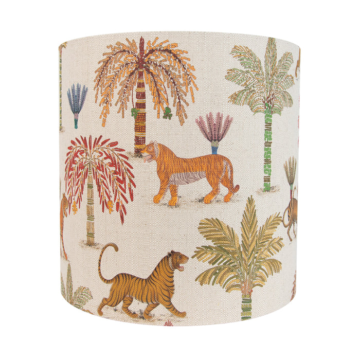 QAZQA Stoffen lampenkap multicolor met dierenprint 40|40|40