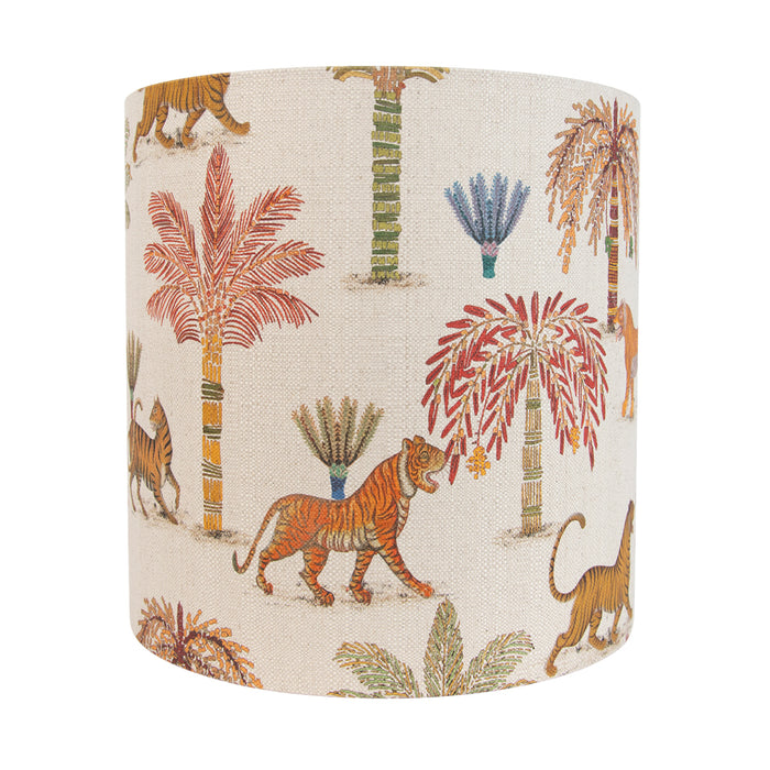 QAZQA Stoffen lampenkap multicolor met dierenprint 40|40|40
