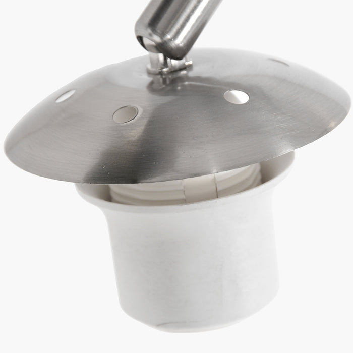 Steinhauer - Booglamp Grijs|Zwart|Goud Metaal|Linnen 230x50x240cm