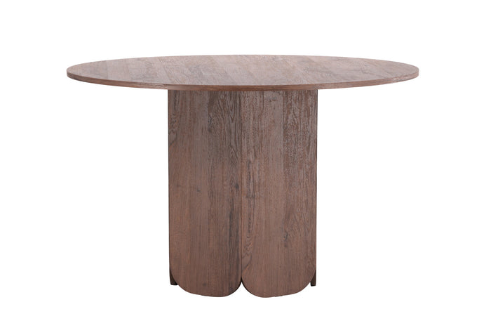 Fjôrd - Eettafel Rond - Donkerbruin - 120x120x75cm - Tekla