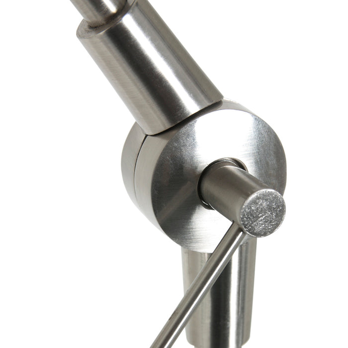 Steinhauer - Vloerlamp Grijs|Jeans Blauw Metaal|Linnen 100x40x250cm